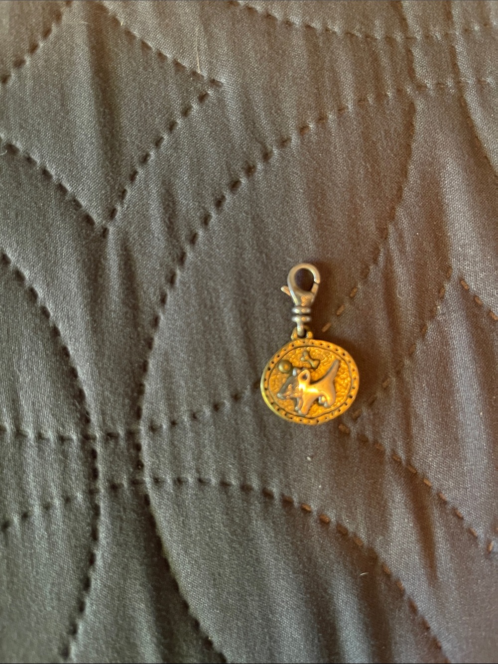 Silpada Gold-Tone Dog Charm Pendant
